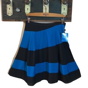 Derek Lam for Design Nation Black and Blue Circle Skirt Size 10